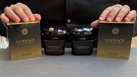 how to spot fake versace crystal noir|crystal noir versace for women.